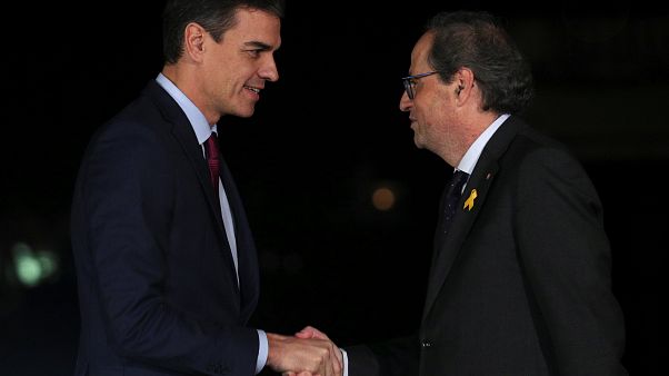 Der spanische Ministerpräsident hat den Regionalpräsidenten Kataloniens getroffen Der spanische Ministerpräsident hat den Regionalpräsidenten Kataloniens getroffen