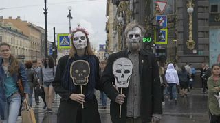 Meet Russia's 'Party of the Dead' free-speech activists | NBC Left Field