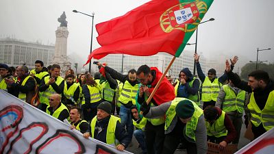 Portugal's 'yellow vests' turn out for anti-government protests