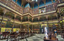 Video | Mimarisiyle ziyaretçileri büyüleyen Portekiz Kraliyet Kütüphanesi