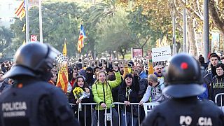 Barcelona hit with mass protests against Spanish Cabinet meeting