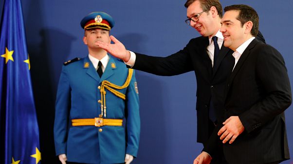 Συνάντηση Τσίπρα - Βούτσιτς στο Βελιγράδι Συνάντηση Τσίπρα - Βούτσιτς στο Βελιγράδι