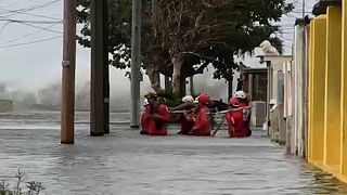 Temporal e inundações atingem Havana