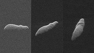 Dünya'nın yakınından geçen Holiday Asteroidi'nin görüntüleri