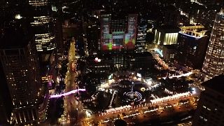 Video mapping, luzes e cor. Assim é o Natal em Taipei