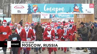 Pais Natais correm atrás da caridade em Moscovo
