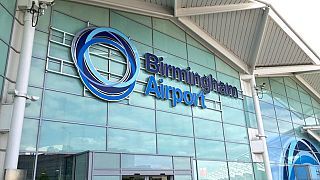 Flights are suspended at Birmingham Airport, UK