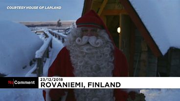 Watch Santa’s depart to his annual journey around the world 