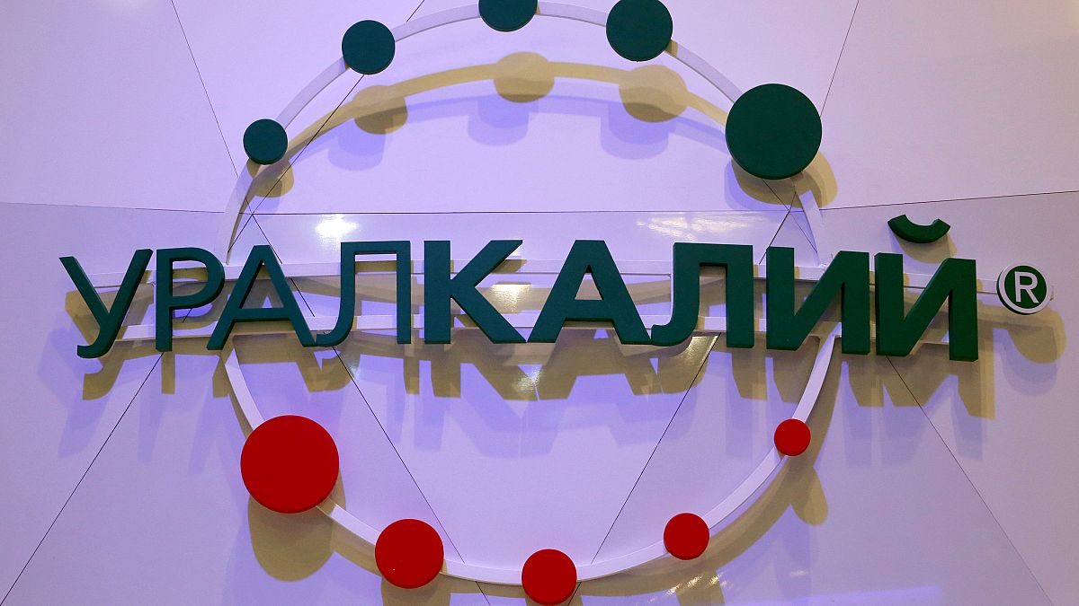 The logo of Russian potash producer Uralkali.