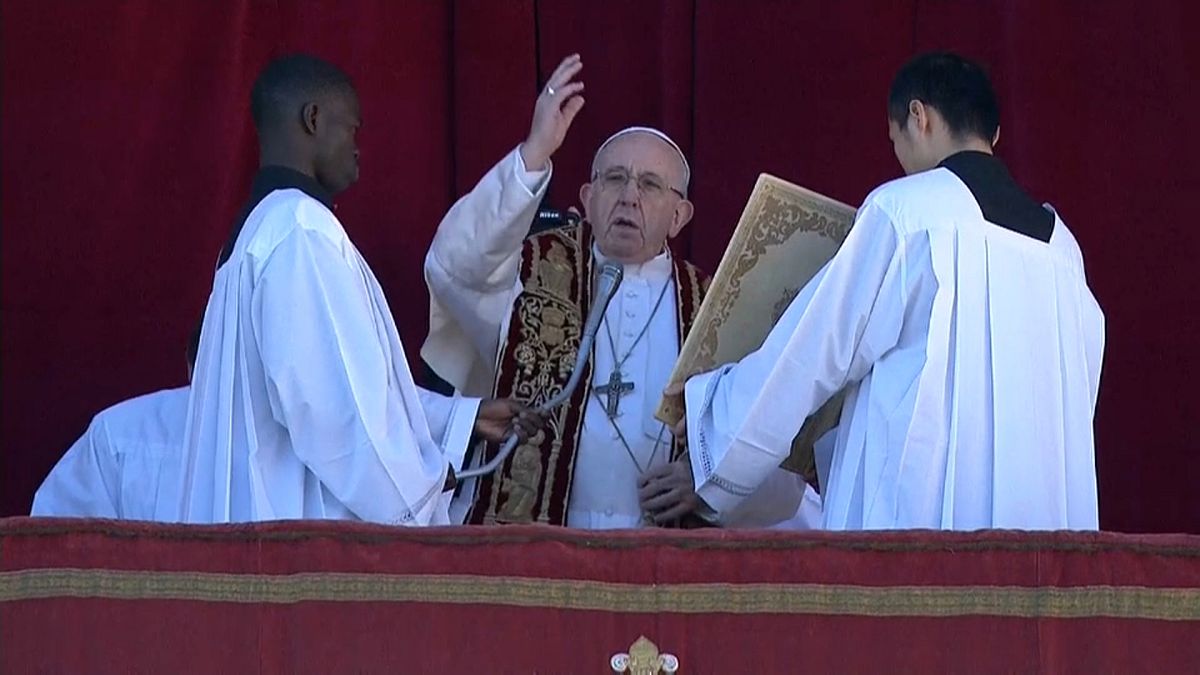 В Рождество папа Франциск призвал к братству 