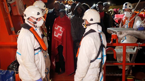 Rescatados 128 migrantes en la costa sur de España Rescatados 128 migrantes en la costa sur de España