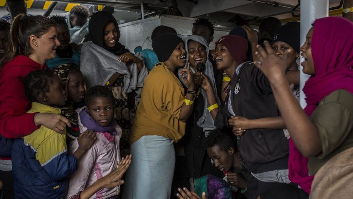 Hundreds of rescued migrants spend Christmas at sea