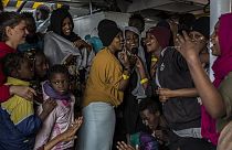 Hundreds of rescued migrants spend Christmas at sea