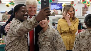 Trump visita tropas no Iraque