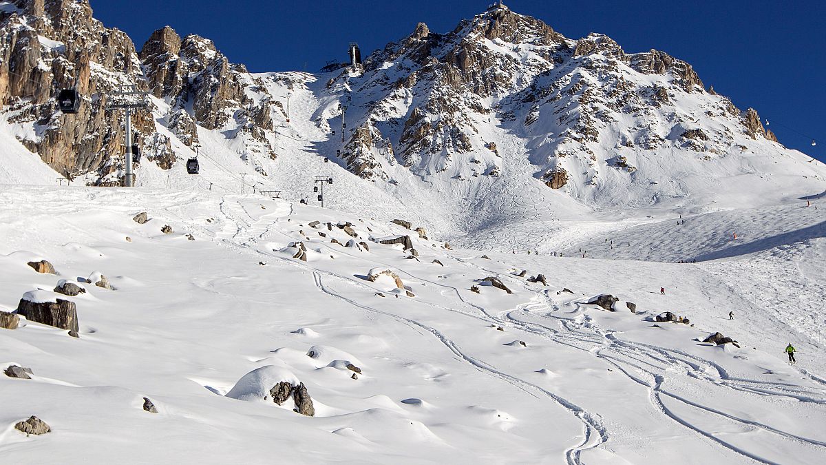 A generic view of an off-piste area in the French Alps
