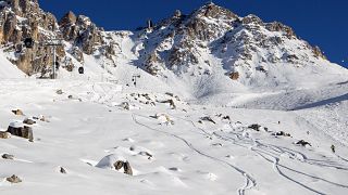 A generic view of an off-piste area in the French Alps