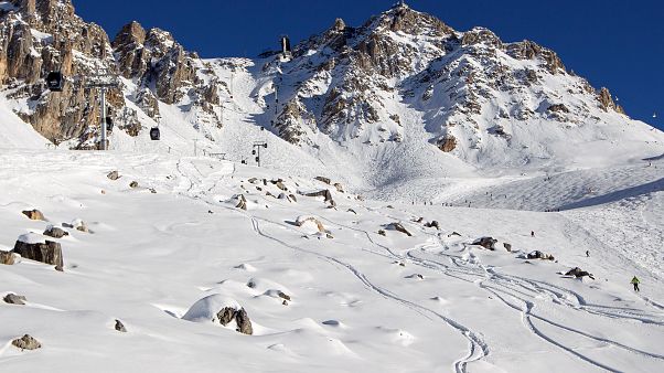 A generic view of an off-piste area in the French Alps A generic view of an off-piste area in the French Alps