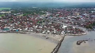 Ινδονησία: Εικόνες καταστροφής από drones μετά το σαρωτικό τσουνάμι