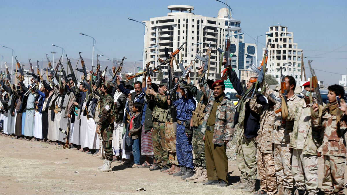 Armed Houthi followers - Sanaa