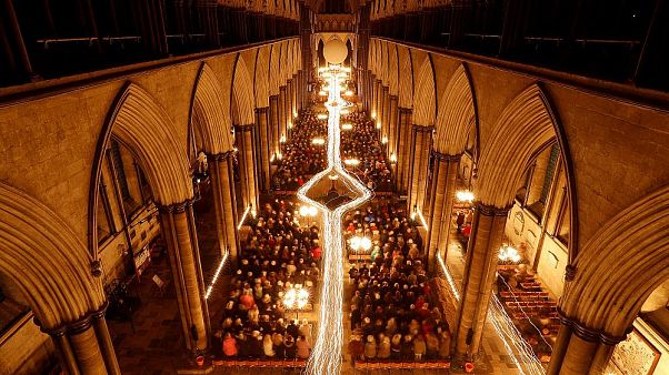 Das Innere der Salisbury-Kathedrale Das Innere der Salisbury-Kathedrale