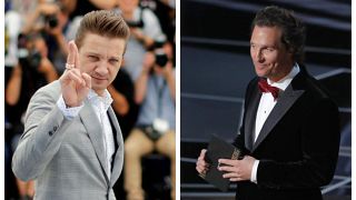 Actors Jeremy Renner and Matthew McConaughey