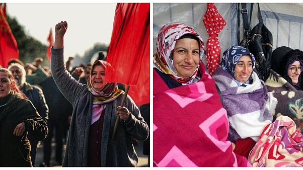 Flormar işçileri 228'inci günde: Soba yasağına karşı battaniye ile eylemdeler Flormar işçileri 228'inci günde: Soba yasağına karşı battaniye ile eylemdeler