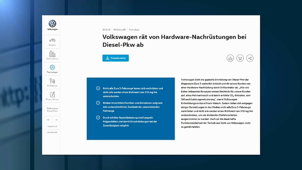 Volkswagen contro il governo tedesco