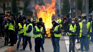 Fransa'da Sarı Yelekliler eylemlerinde 7. hafta: Göstericilerin sayısı azaldı