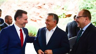 Nikola Gruevszki és Orbán Viktor Ohridban 2017. szeptember 28-án