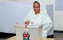 Başbakan Şey Hasina oyunu kullanırken, Dakka, Bangladeş