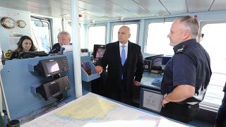 Sajid Javid meets Border Force staff in Dover on Jan 2, 2019