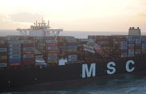 Des conteneurs à la dérive en mer du Nord