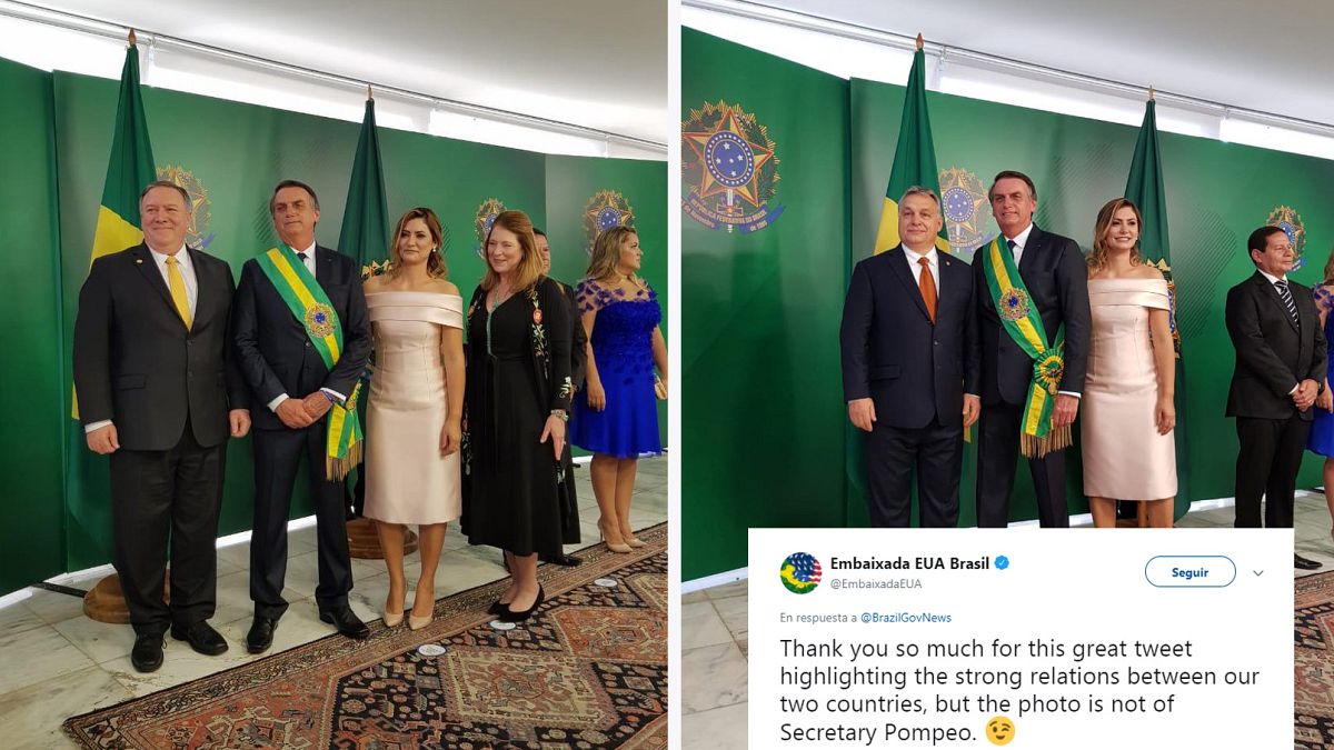 La comunicación de Bolsonaro confunde a Mike Pompeo con Viktor Orbán