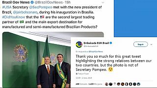 Pompeo scambiato per Orbán: gaffe del governo brasiliano su Twitter