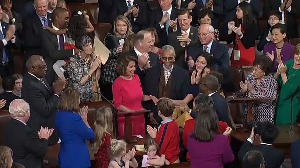 Nancy Pelosi regressa em guerra aberta com Donald Trump Nancy Pelosi regressa em guerra aberta com Donald Trump