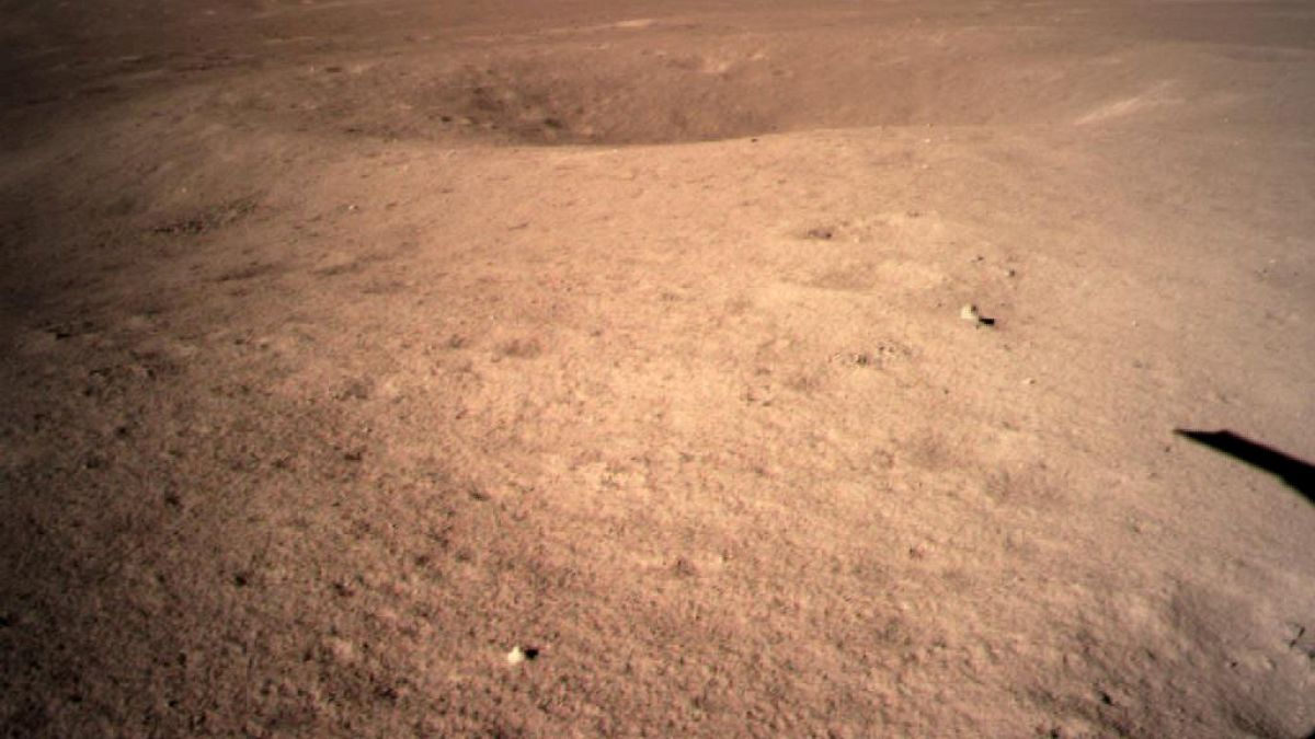 An image from Chang'e 4's lunar probe
