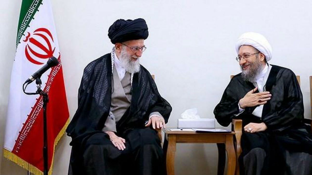 صادق آملی لاریجانی در دیدار با علی خامنه‌ای