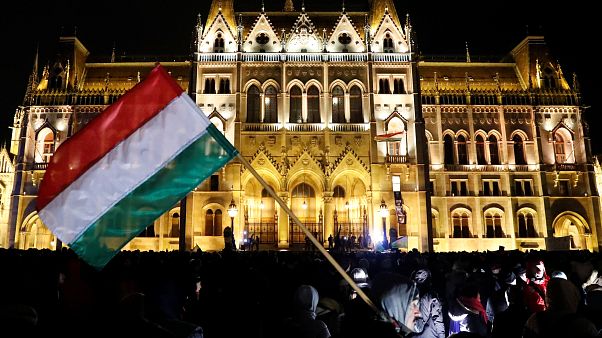 Thousands march in Budapest to protest Hungary's 'slave law' Thousands march in Budapest to protest Hungary's 'slave law'