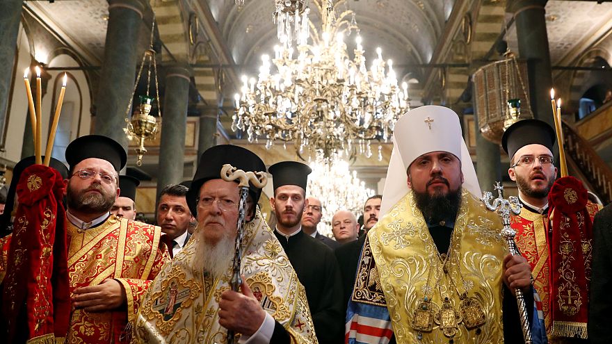 Ceremony to mark the Ukrainian church's independence