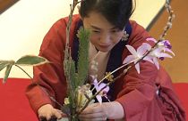 Japan: Neujahrsfest einer Blumenkunst-Schule in Tokio