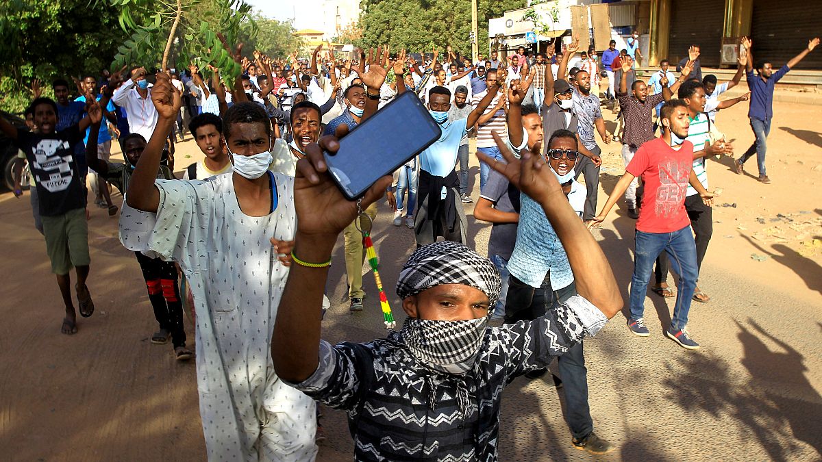 Des manifestants soudanais, le 3 janvier à Khartoum.