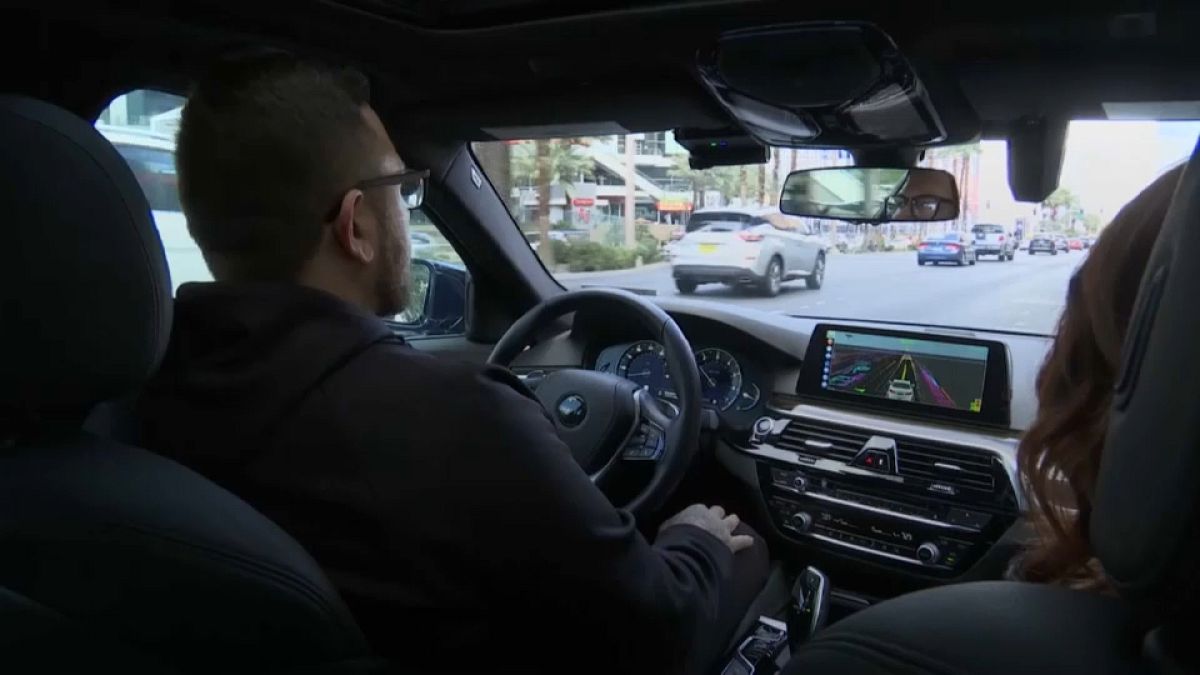 Self-driving taxi service takes to Las Vegas streets