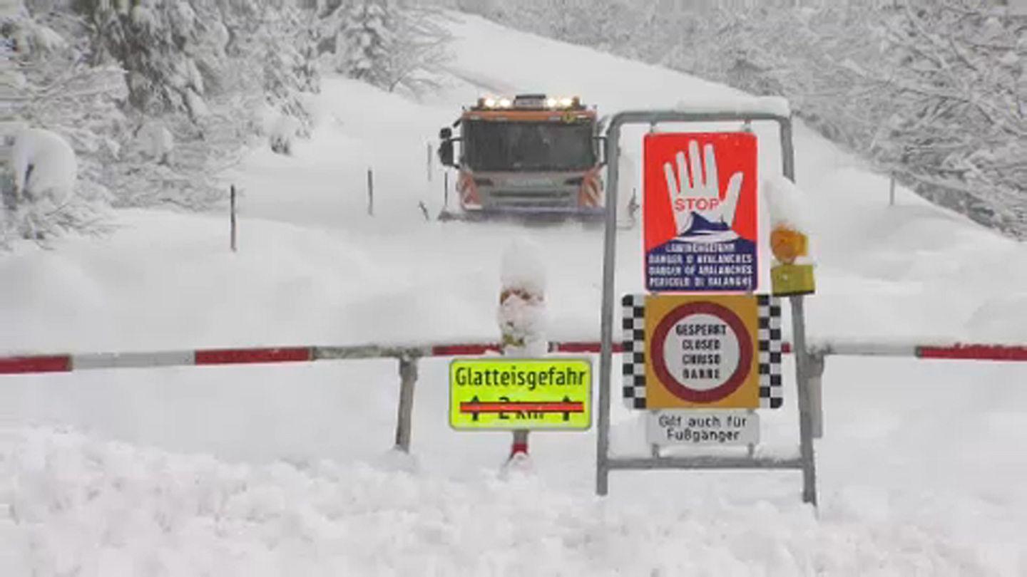 Allemagne: la Bavière prisonnière de la neige