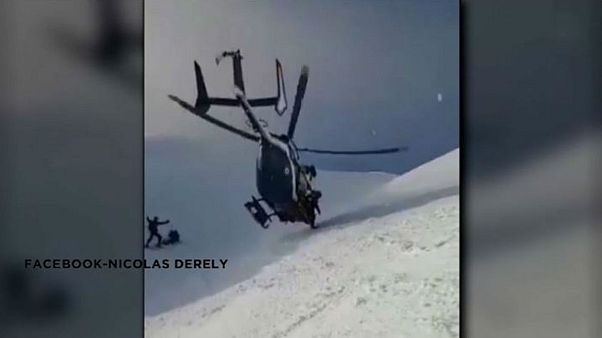 Watch: Extraordinary helicopter rescue in the French Alps Watch: Extraordinary helicopter rescue in the French Alps