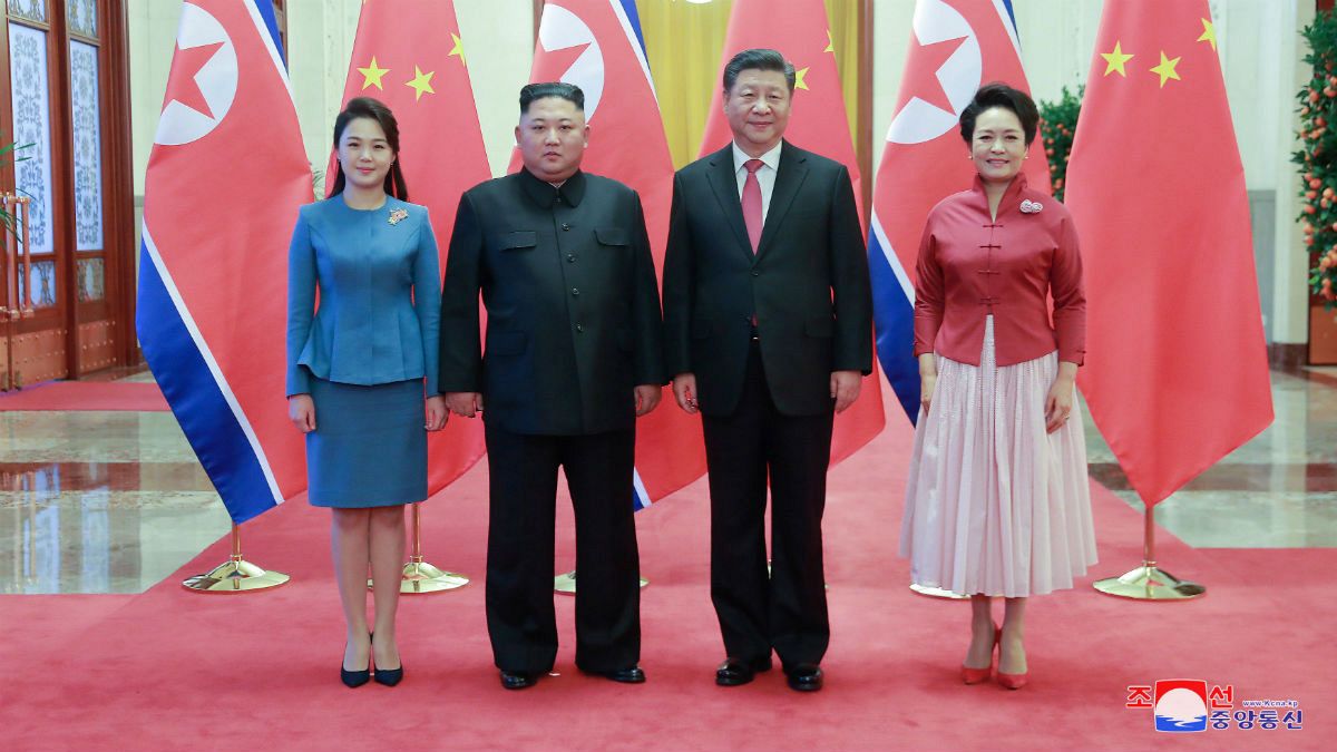 دیدار شی جین‌پینگ و کیم جونگ اون، سران چین و کره شمالی در پکن