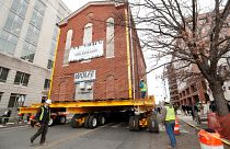 Video | Washington'un en büyük sinagogu vinçle başka bir sokağa taşındı