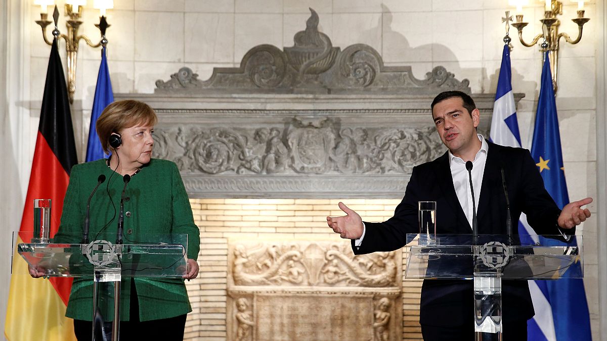Angela Merkel zu Besuch in Griechenland