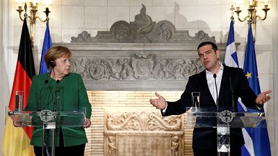 Angela Merkel zu Besuch in Griechenland