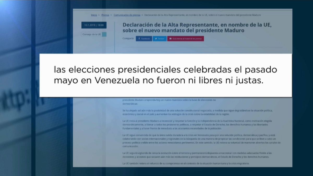 UE: "Eleições na Venezuela não foram livres nem justas"