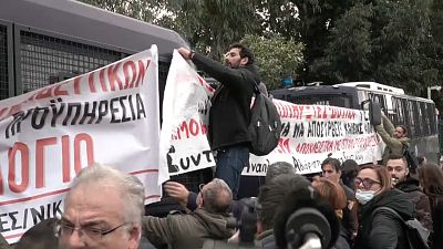  Athen : Tränengas gegen Lehrer-Demo